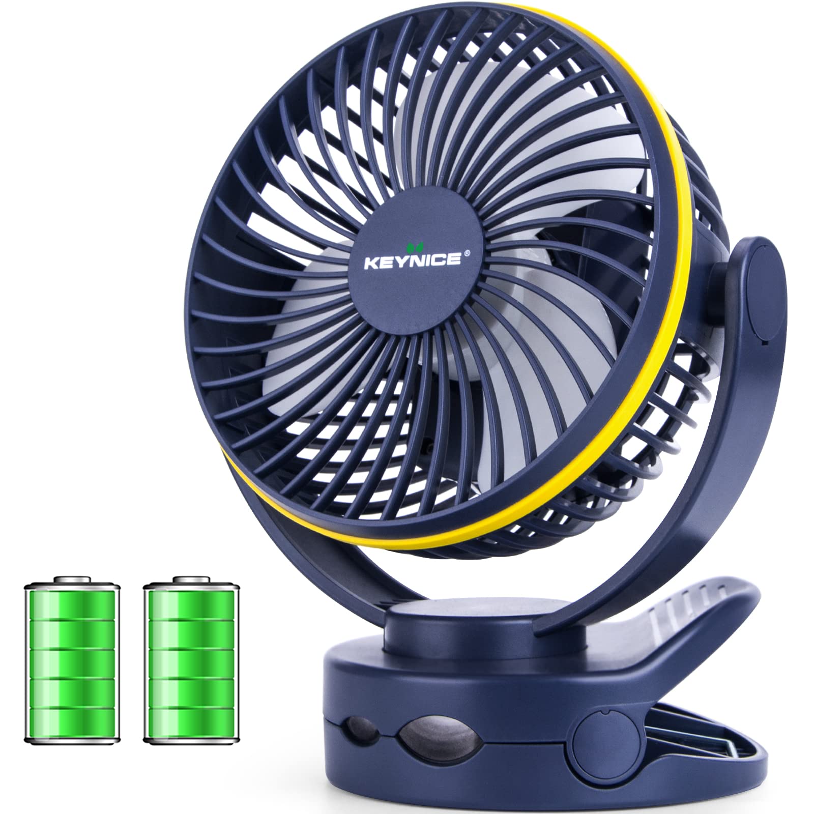 KEYNICE USB Tabletop Mini Super Strong 4 Levels of Air Flow 360 Degree Angle Long Continuous Comes with LED Light Navy Fan, Fan, Clip, Rechargeable,
KEYNICE USB Tabletop Mini Super Strong 4 Levels of Air Flow 360 Degree Angle Long Continuous Comes with LED Light Navy Fan, Fan, Clip, Rechargeable,