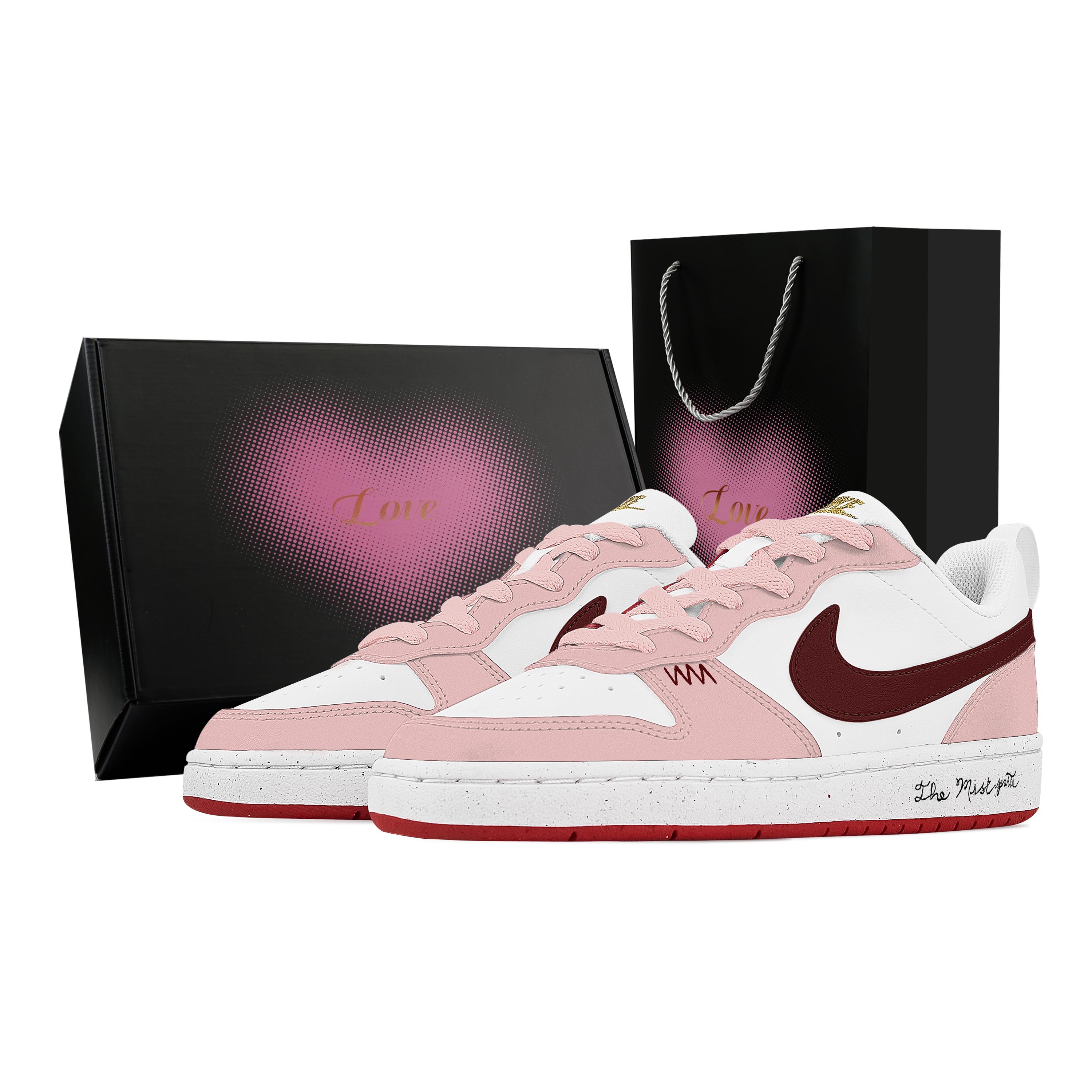 Nike Court Borough Bear Gummies, Heart Box Abrasion Resistant Slip Resistant Low top Skateboard Shoes Unisex Pink White DV5456-137(Team529--) 36
Nike Court Borough Bear Gummies, Heart Box Abrasion Resistant Slip Resistant Low top Skateboard Shoes Unisex Pink White DV5456-137(Team529--) 36