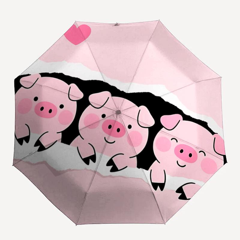 1pc Piglets, Trio Automatic Open/close Umbrella, 8-Rib sturdy structure, Portable Travel Umbrella, Parties, Everyday Useb047
1pc Piglets, Trio Automatic Open/close Umbrella, 8-Rib sturdy structure, Portable Travel Umbrella, Parties, Everyday Useb047