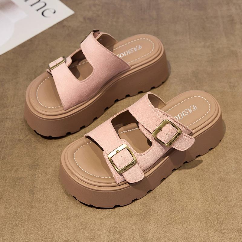 Thick-soled slippers for women s outer wear in the summer of 2025, new high-end fashion and versatile one-word drag muffin bottom one pedal 40 рожевий
Thick-soled slippers for women s outer wear in the summer of 2025, new high-end fashion and versatile one-word drag muffin bottom one pedal 40 рожевий