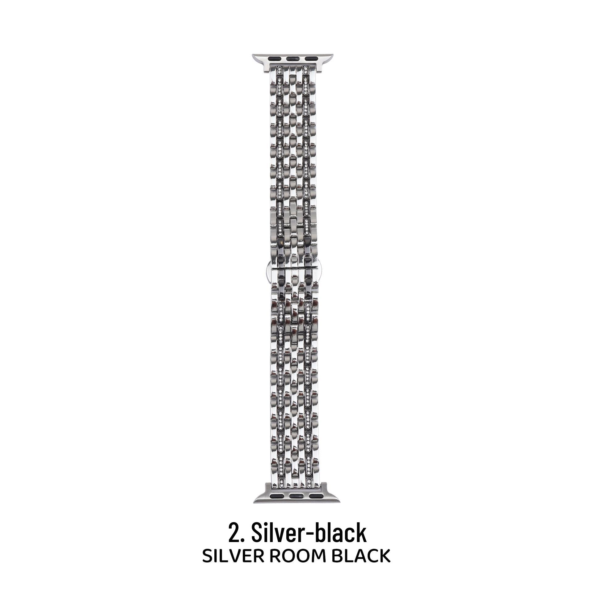 Seven-Strand Diamond Buckle Strap for Apple Watch (Series 2-11) Xiaomi 8 Pro/9 Pro чёрный/серебряный
Seven-Strand Diamond Buckle Strap for Apple Watch (Series 2-11) Xiaomi 8 Pro/9 Pro чёрный/серебряный