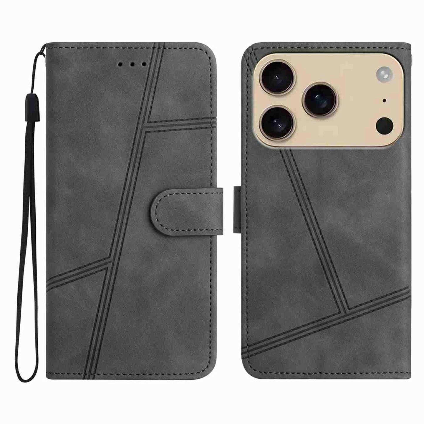 For iPhone 17 Pro Max Case Flip Leather Retro Phone Cover Lines Imprinted Grey
For iPhone 17 Pro Max Case Flip Leather Retro Phone Cover Lines Imprinted Grey