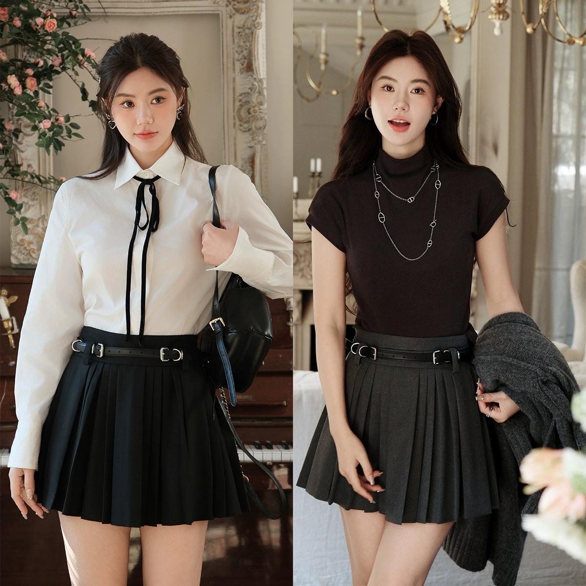 Women s Spring Pleated Culottes: Academy Style A-Line Midi Skirt, Slimming, High Waist, B-Style for Early Spring XS
Women s Spring Pleated Culottes: Academy Style A-Line Midi Skirt, Slimming, High Waist, B-Style for Early Spring XS