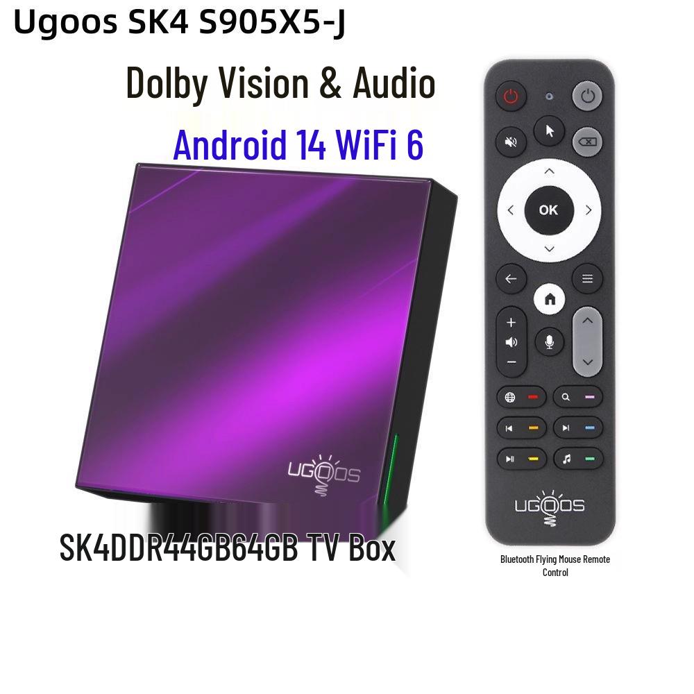 UGOOS SK4 S905X5M-J Чотириядерний Cortex-A55 Dolby TV Box 17.5 x 17.5 x 7 cm
UGOOS SK4 S905X5M-J Чотириядерний Cortex-A55 Dolby TV Box 17.5 x 17.5 x 7 cm