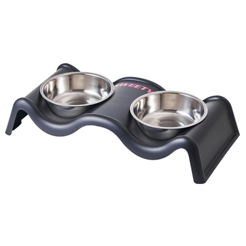 Wave Shape Double Pet Bowl Creative Pet Drinking Bowll Puppy Water Feeder Cat Feeder Supplies чёрный
Wave Shape Double Pet Bowl Creative Pet Drinking Bowll Puppy Water Feeder Cat Feeder Supplies чёрный