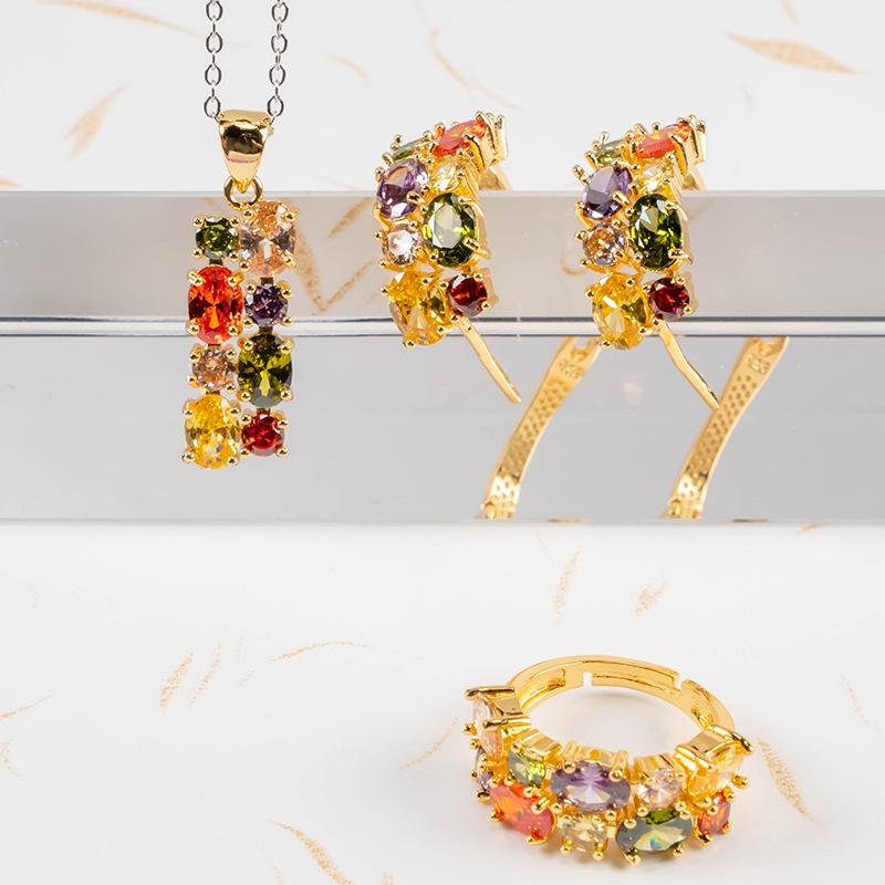 European and American Jewelry Necklace Earrings Ring Set, Exquisite Simplicity and High Sense Light Luxury Fashion Women s Jewelry Zircon Women 2026 45CM
European and American Jewelry Necklace Earrings Ring Set, Exquisite Simplicity and High Sense Light Luxury Fashion Women s Jewelry Zircon Women 2026 45CM