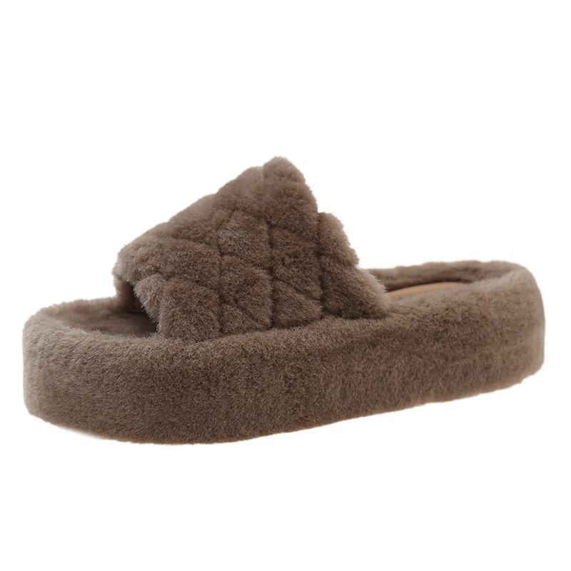 Thick bottom heightening plush slippers women s autumn and winter new large size casual warm go out one-word cotton slippers 42 хаки
Thick bottom heightening plush slippers women s autumn and winter new large size casual warm go out one-word cotton slippers 42 хаки