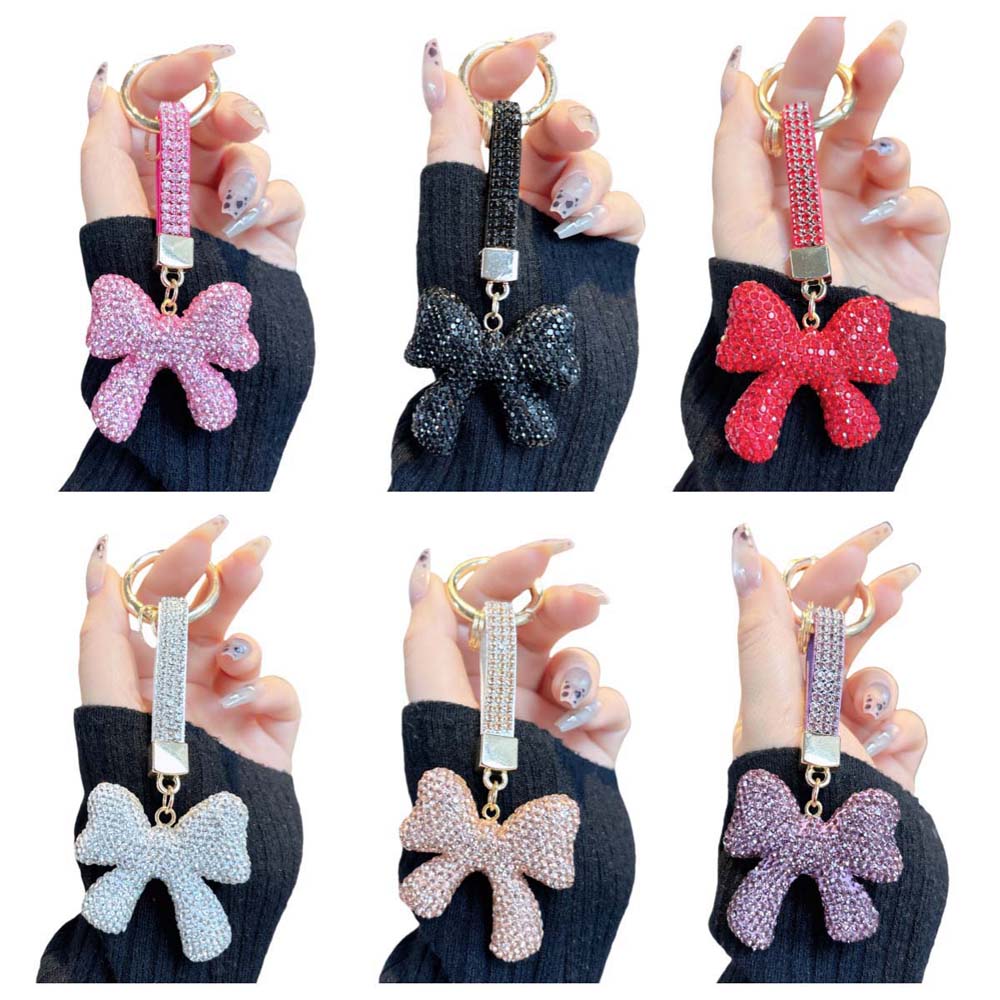 Bowknot Crystal Bowknot Pendant Rhinestone Rhinestone Bow Keyring Bow Keychain Kids чорний
Bowknot Crystal Bowknot Pendant Rhinestone Rhinestone Bow Keyring Bow Keychain Kids чорний