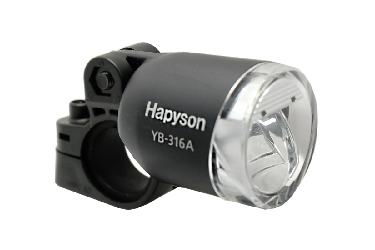 Hapyson Bicycle Hub Dynamo Headlight Matte Black YB-316A-MK
Hapyson Bicycle Hub Dynamo Headlight Matte Black YB-316A-MK