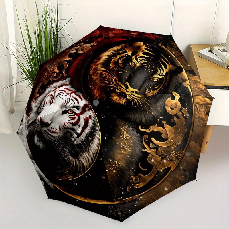 Yin Yang Tiger Wall Art: Harmony in Design Umbrella, Portable 3-Fold Compact Umbrella for Men & Women ES20
Yin Yang Tiger Wall Art: Harmony in Design Umbrella, Portable 3-Fold Compact Umbrella for Men & Women ES20