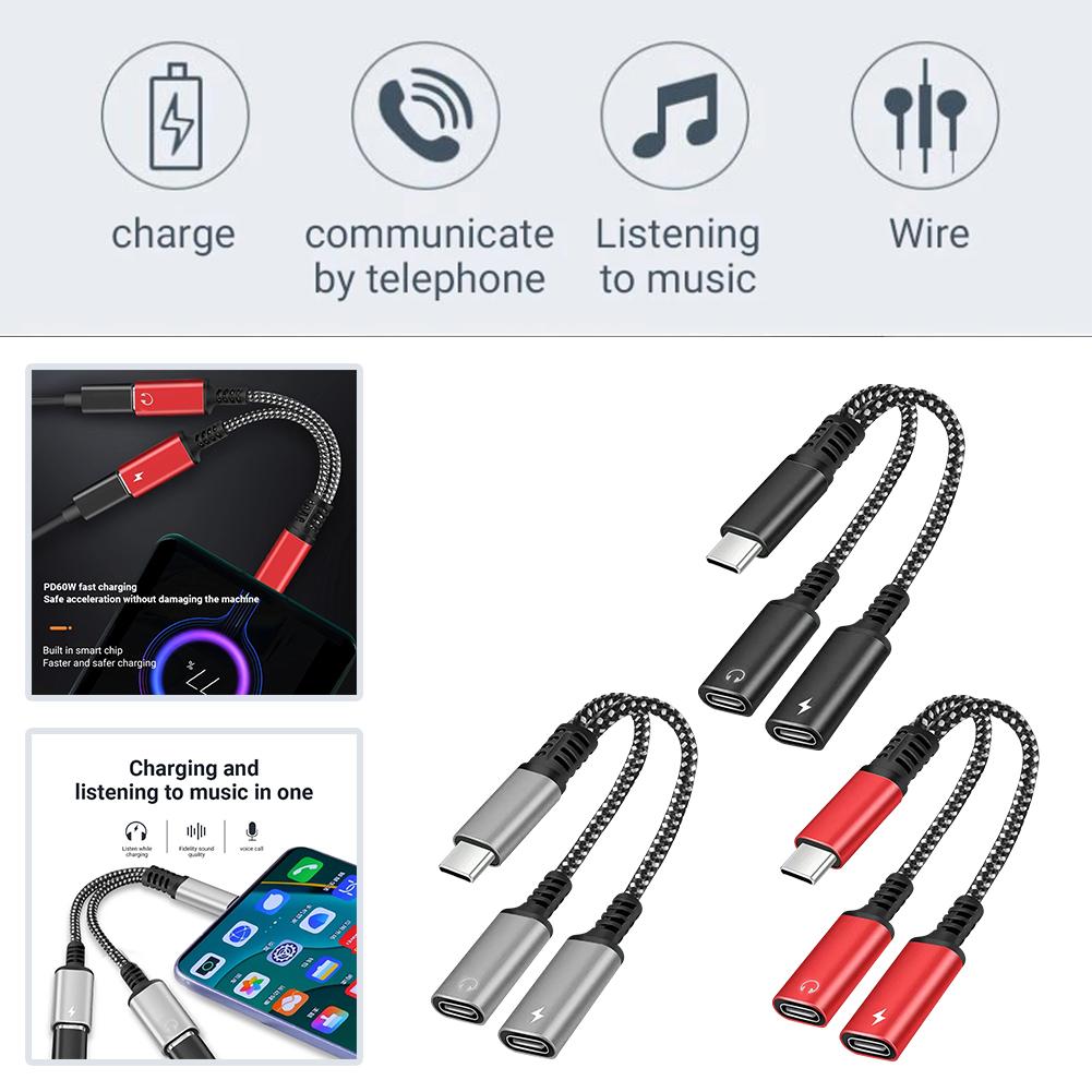 Разветвитель USB C 2 в 1, 60 Вт, тип C, зарядное устройство двойного типа для Apple Phone Converter C, наушники V9R0
Разветвитель USB C 2 в 1, 60 Вт, тип C, зарядное устройство двойного типа для Apple Phone Converter C, наушники V9R0