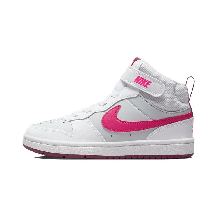 Nike Court Borough Mid 2 Slip Resistant Abrasion Resistant Mid top Skateboard Shoes White Pink CD7783-006 31
Nike Court Borough Mid 2 Slip Resistant Abrasion Resistant Mid top Skateboard Shoes White Pink CD7783-006 31