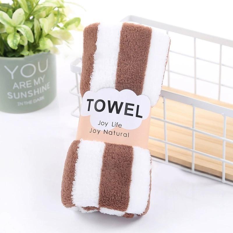 Плотное, впитывающее, мягкое, ультратонкое волокнистое полотенце для мытья рук и лица коричневый