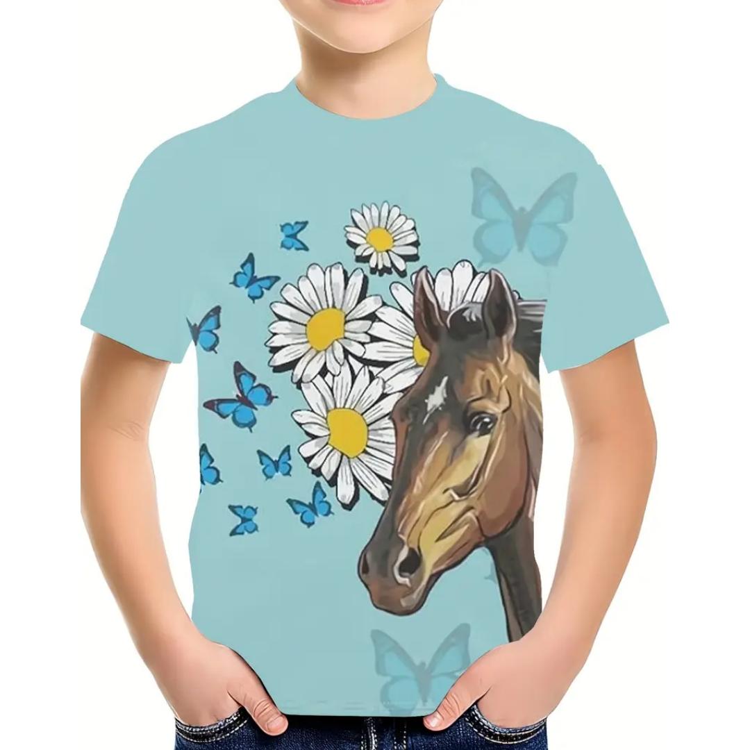 Kids Clothes Boys T-Shirt Girls Breathable Fashion O-Neck Tops Summer 130
Kids Clothes Boys T-Shirt Girls Breathable Fashion O-Neck Tops Summer 130