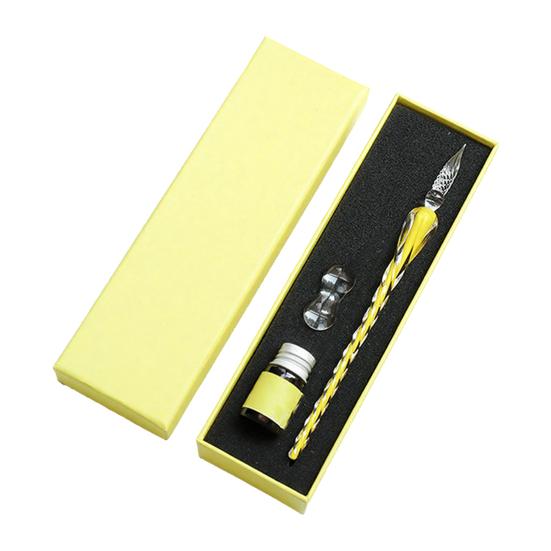 Glass Dip Pen Set with Ink & Pen Rest Handmade Calligraphy Pen for Lettering Journaling Drawing Smooth Writing Elegant Gift for Artists Students D
Glass Dip Pen Set with Ink & Pen Rest Handmade Calligraphy Pen for Lettering Journaling Drawing Smooth Writing Elegant Gift for Artists Students D