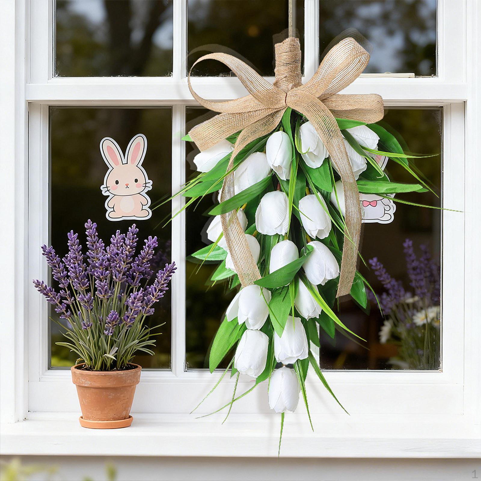 Teardrop Swag Artificial Flowers Hanging Ornament with Bowknot Floral Wreath for Fireplace Home White
Teardrop Swag Artificial Flowers Hanging Ornament with Bowknot Floral Wreath for Fireplace Home White