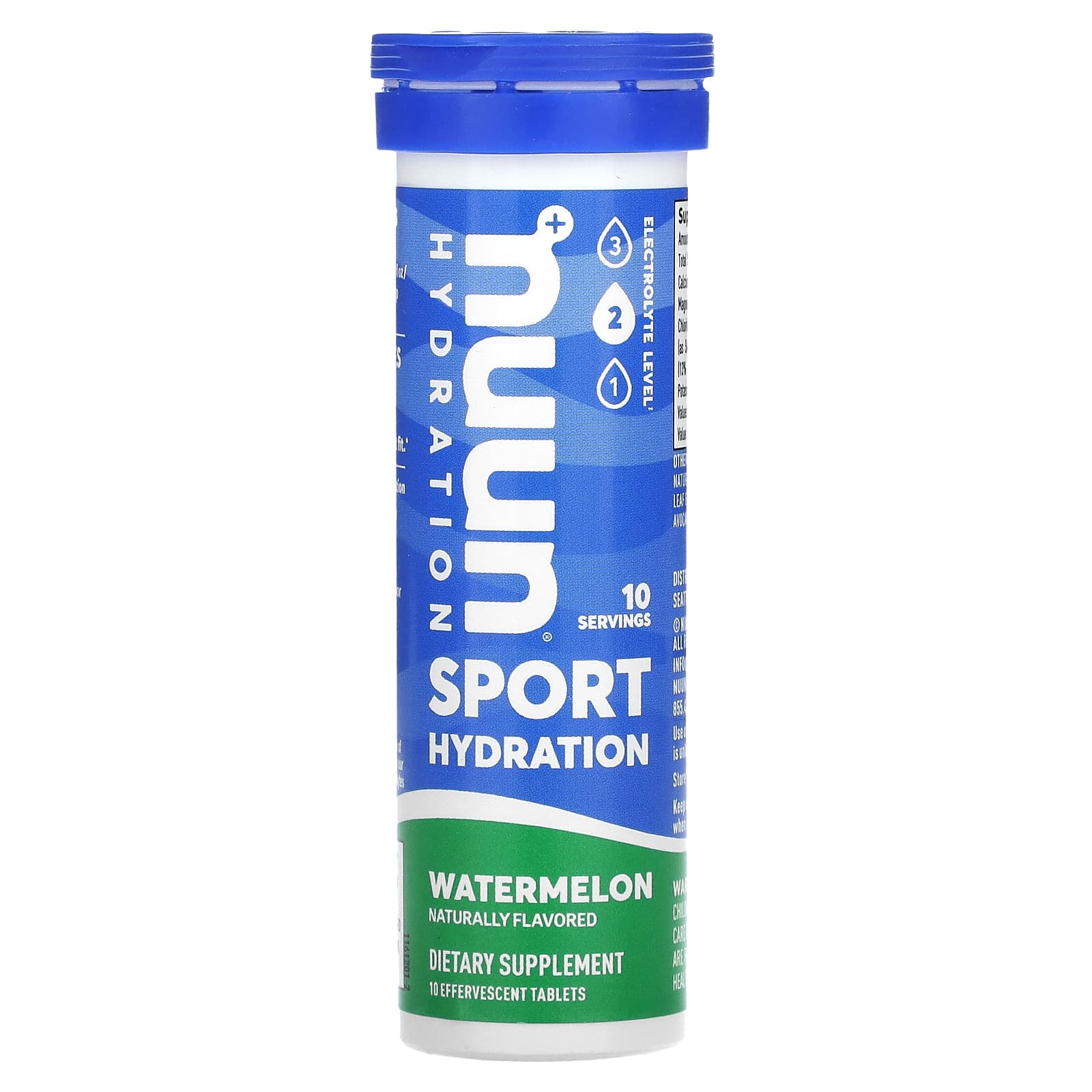Nuun, hydration, sports, electrolyte effervescent tablet supplement, watermelon, 10 tablets
Nuun, hydration, sports, electrolyte effervescent tablet supplement, watermelon, 10 tablets