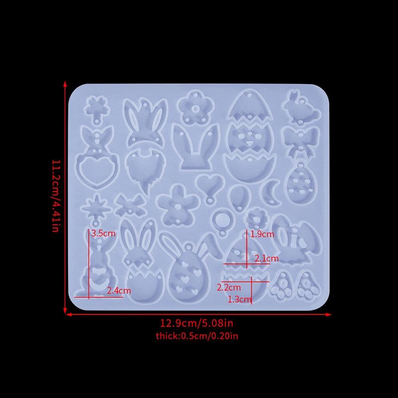 New! Easter Bunny Easter Egg Hollow Pattern Earring Pendant Silicone Mold Mould For DIY Ornaments Keychain Necklace Charms Mold
New! Easter Bunny Easter Egg Hollow Pattern Earring Pendant Silicone Mold Mould For DIY Ornaments Keychain Necklace Charms Mold