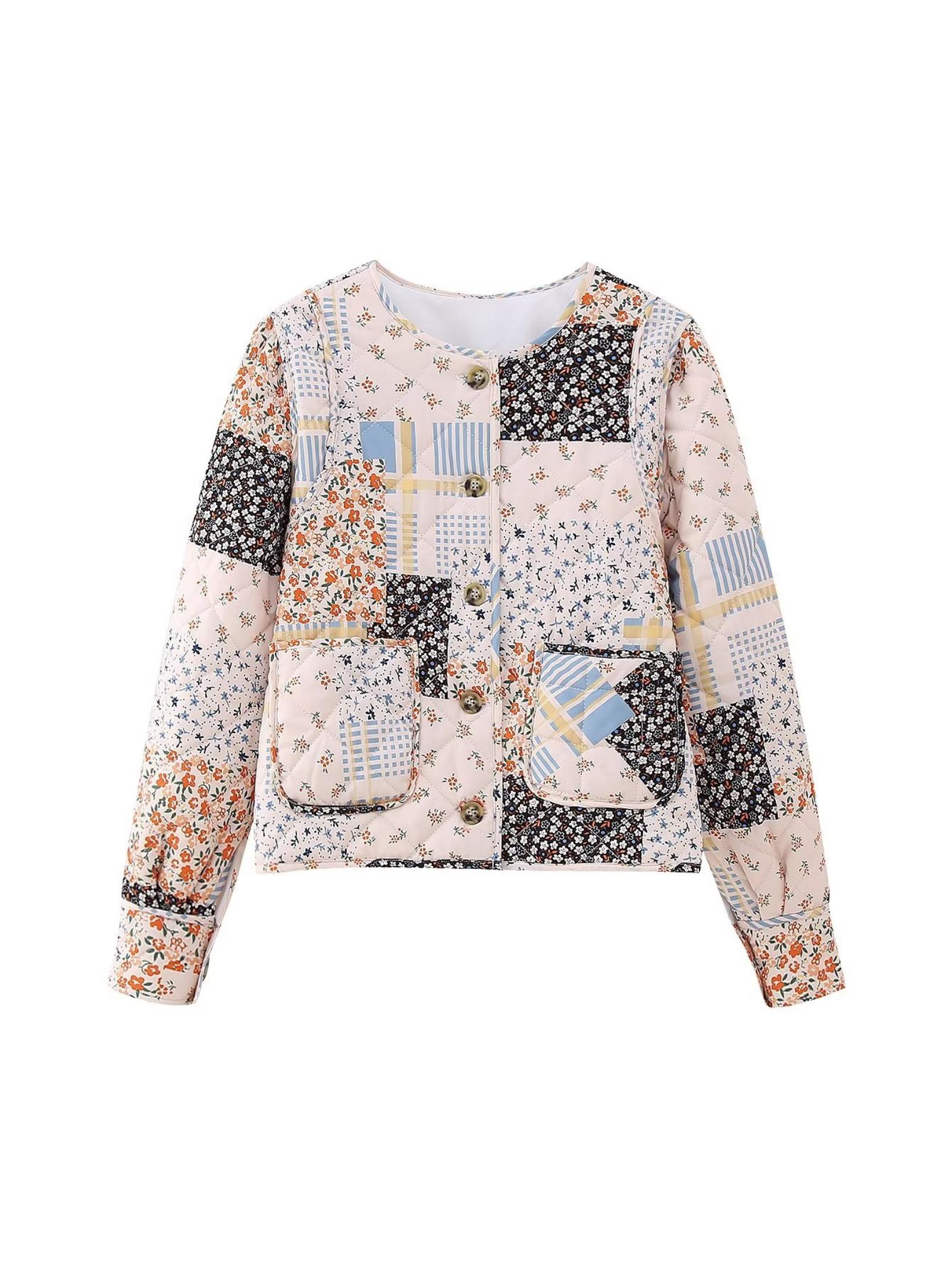 Women s Long-Sleeved Printed Quilted Jacket/Cotton-Padded Jacket XS білий
Women s Long-Sleeved Printed Quilted Jacket/Cotton-Padded Jacket XS білий