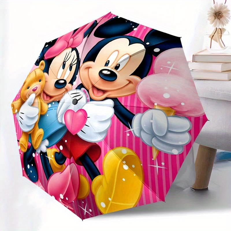Disney Mickey Mouse and Minnie Automatic Open/Close Umbrella - Cute Umbrella with Cute Design, Portable 3-Fold Compact Umbrella
Disney Mickey Mouse and Minnie Automatic Open/Close Umbrella - Cute Umbrella with Cute Design, Portable 3-Fold Compact Umbrella