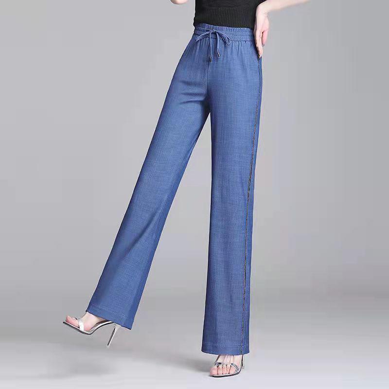 Tencel Women s High Waist Stretch Wide Leg Jeans - Soft Summer Denim for Middle-Aged & Plus Size L
Tencel Women s High Waist Stretch Wide Leg Jeans - Soft Summer Denim for Middle-Aged & Plus Size L