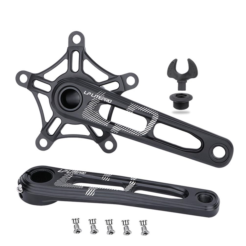 Aluminum Alloy Bicycle Crankset with 170mm Front Chainwheel, Compatible with BBs for Road Bikes, Mountain Bikes, and Folding Bikes (Black, No BB)
Aluminum Alloy Bicycle Crankset with 170mm Front Chainwheel, Compatible with BBs for Road Bikes, Mountain Bikes, and Folding Bikes (Black, No BB)