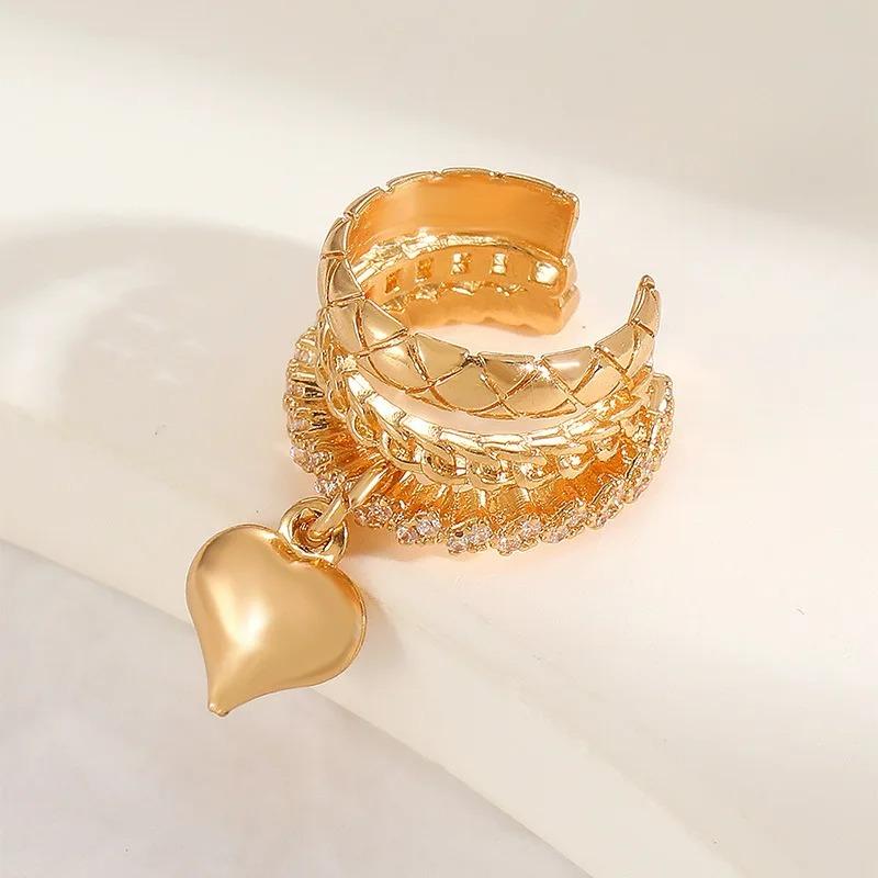 Vintage Romantic Heart Pendant Clip Earrings for Women No Piercing Multi-Layer Chain Ear Cuff Water Drop Teardrop Zircon
Vintage Romantic Heart Pendant Clip Earrings for Women No Piercing Multi-Layer Chain Ear Cuff Water Drop Teardrop Zircon