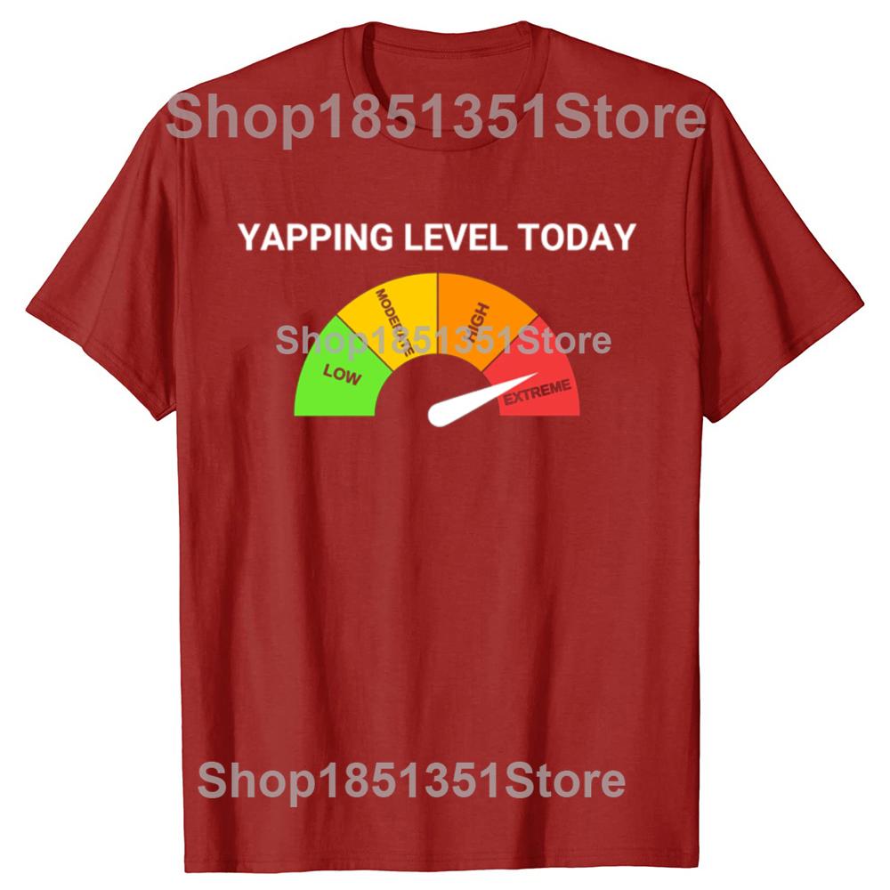 Funny Yapping Level Today Certified Yapper Sarcastic Tshirts Men Fashion Casual Tshirt 100 Cotton Loose Oversized T Shirt S
Funny Yapping Level Today Certified Yapper Sarcastic Tshirts Men Fashion Casual Tshirt 100 Cotton Loose Oversized T Shirt S