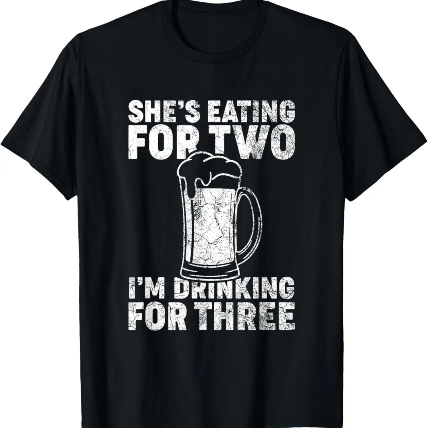 She s Eating For Two I m Drinking For Three Expectant Father T-Shirt XXXXXL чорний
She s Eating For Two I m Drinking For Three Expectant Father T-Shirt XXXXXL чорний