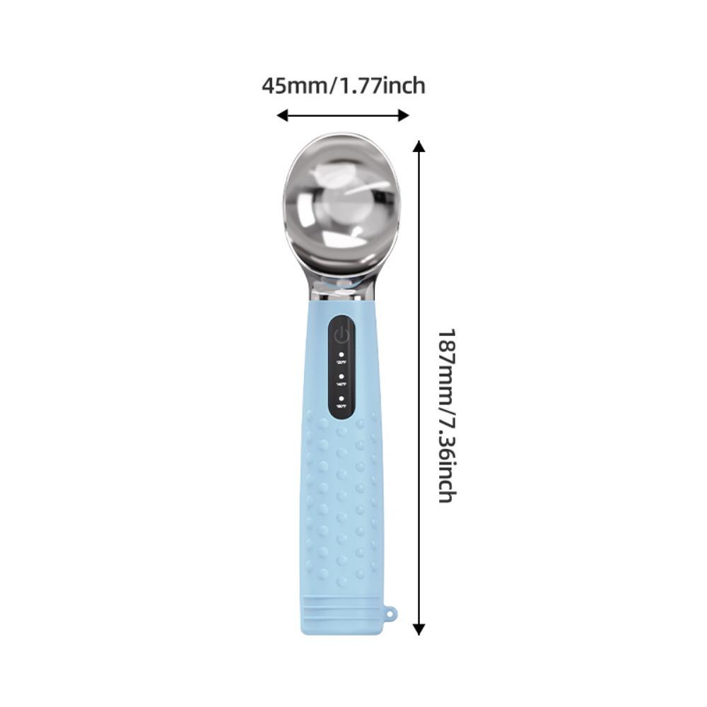 Rechargeable Heated Ice Cream Scoop Adjust Temperature LED Display Electric Preheat Scooper Rapid Heating Easy to Clean светло-синий
Rechargeable Heated Ice Cream Scoop Adjust Temperature LED Display Electric Preheat Scooper Rapid Heating Easy to Clean светло-синий