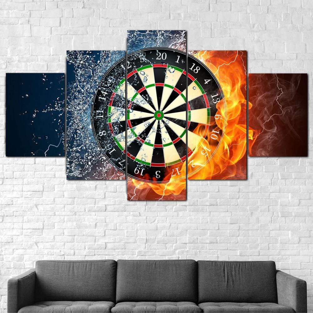 Unframed 5 Panel Darts Board Game Bullseye Pictures Wall Art Home Decor Posters Canvas Printed Paintings Gift for Living Room 20x35 20x45 20x55cm
Unframed 5 Panel Darts Board Game Bullseye Pictures Wall Art Home Decor Posters Canvas Printed Paintings Gift for Living Room 20x35 20x45 20x55cm