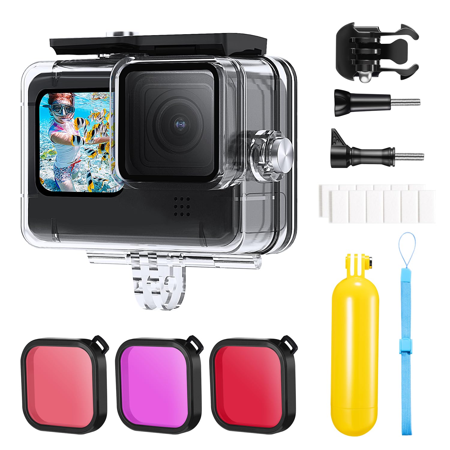 Concept Waterproof Case for GoPro Compatible with GoPro Housing for 45m Underwater HD Glass Waterproof and Dustproof GoPro Includes Lens Filter for чорний
Concept Waterproof Case for GoPro Compatible with GoPro Housing for 45m Underwater HD Glass Waterproof and Dustproof GoPro Includes Lens Filter for чорний