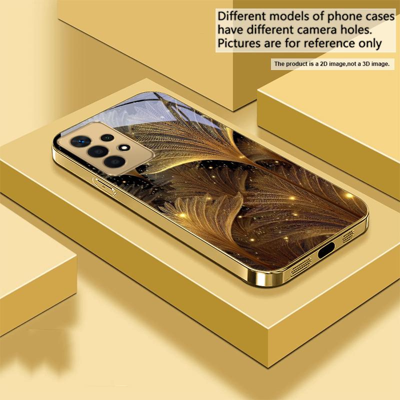 Golden Needle Art Sense For Samsung A73 A72 A71 A42 A56 A55 A54 A53 A52s A52 A51 A36 A35 A34 A33 A32 A16 Golden glass phone case Galaxy A12
Golden Needle Art Sense For Samsung A73 A72 A71 A42 A56 A55 A54 A53 A52s A52 A51 A36 A35 A34 A33 A32 A16 Golden glass phone case Galaxy A12