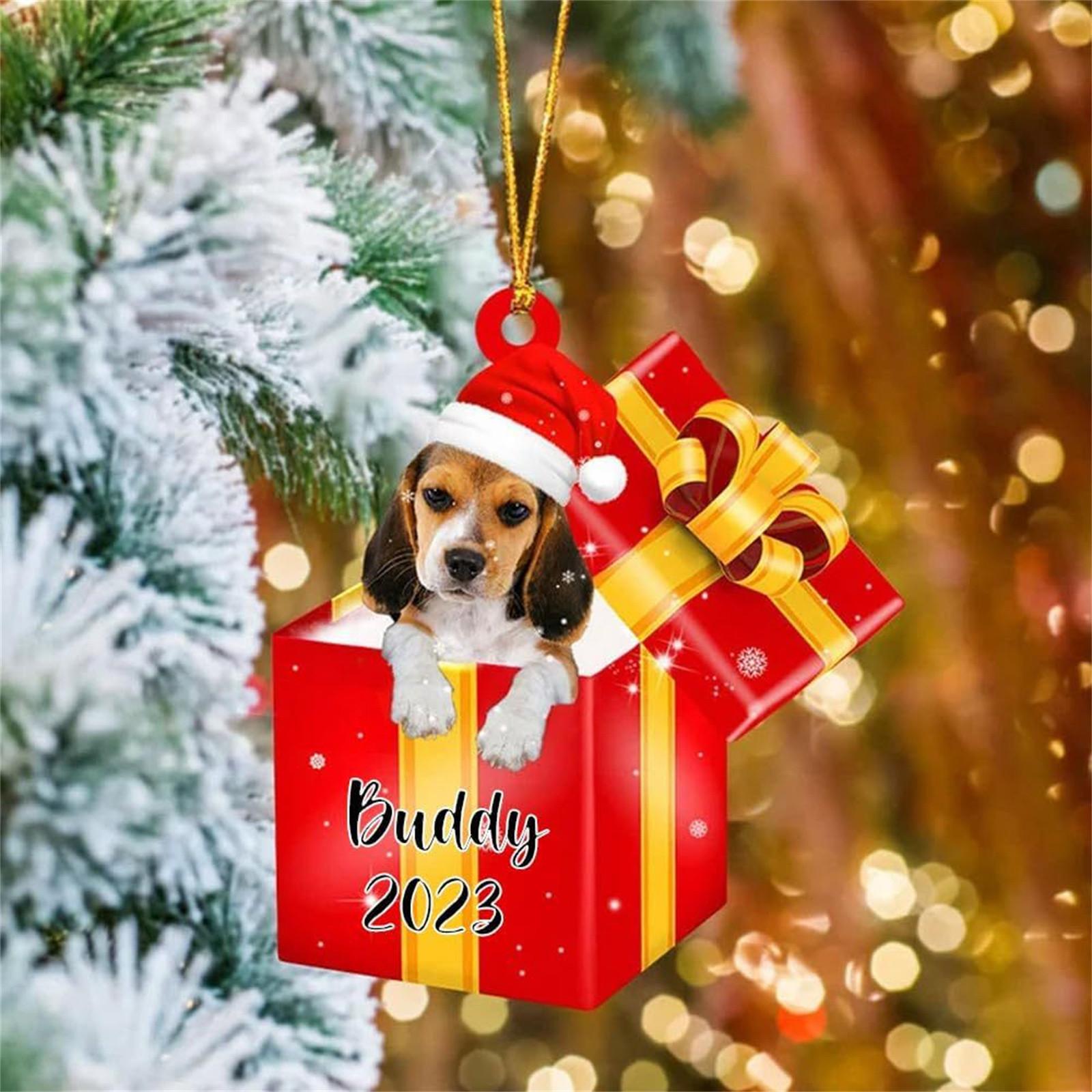 Christmas Acrylic Dogs Decorations, Acrylic Flat Christmas Tree Hanging Ornaments, Dog Pendant For Tree / Car / Backpacks 2D Flat One Size
Christmas Acrylic Dogs Decorations, Acrylic Flat Christmas Tree Hanging Ornaments, Dog Pendant For Tree / Car / Backpacks 2D Flat One Size