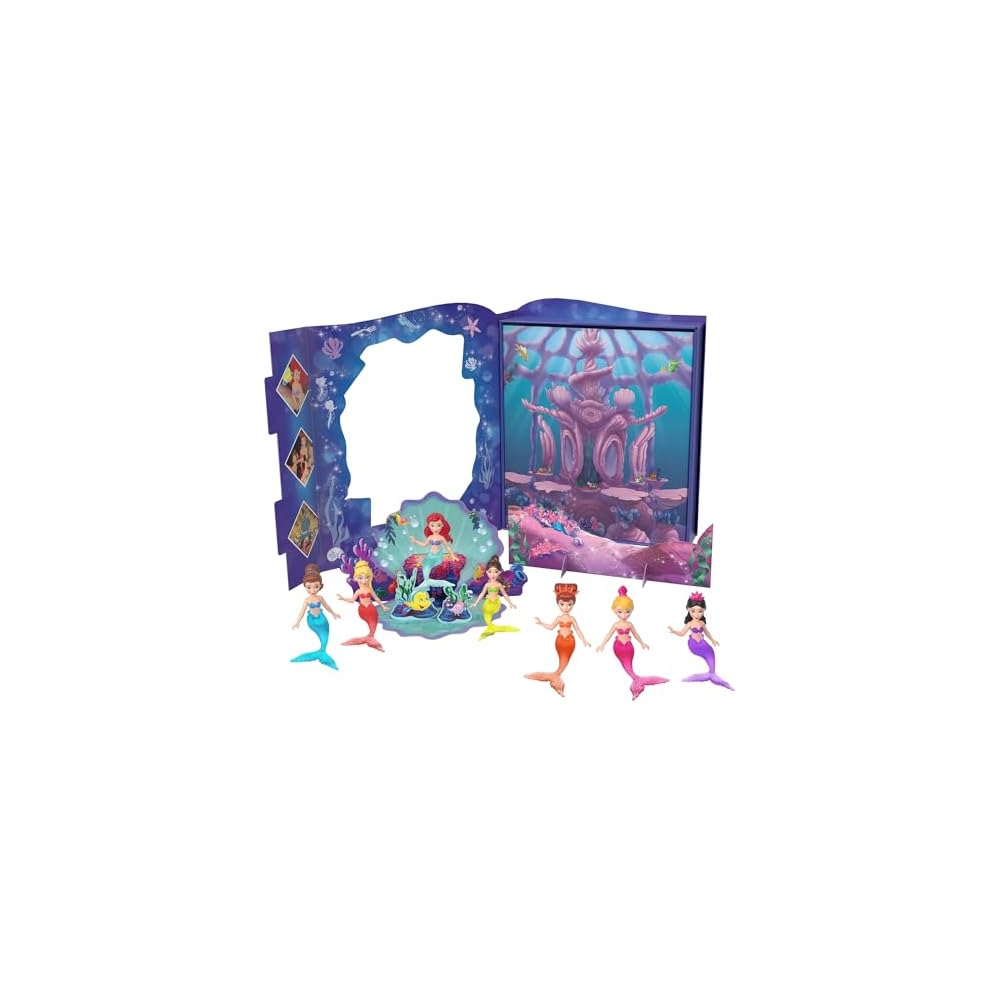 Mattel Disney Princess Ariel Storybook Set with 7 Mini Dolls and Dress-Up Accessories for Pretend Play Ages 3+
Mattel Disney Princess Ariel Storybook Set with 7 Mini Dolls and Dress-Up Accessories for Pretend Play Ages 3+
