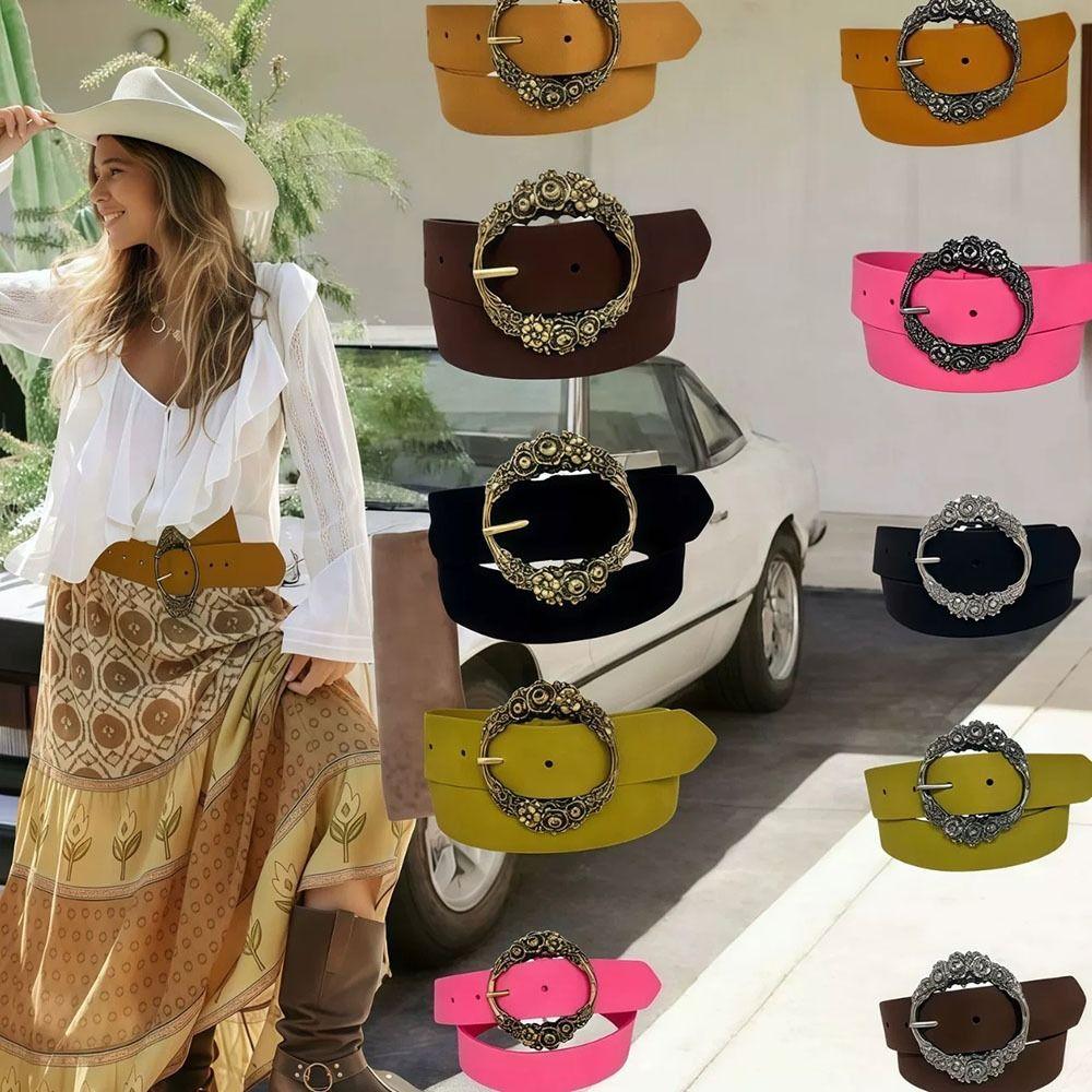 Flower Bohemian Belt Zinc Zinc Alloy Jeans Waistband Soft Microfiber Belt Spice Girl зелений/золотий
Flower Bohemian Belt Zinc Zinc Alloy Jeans Waistband Soft Microfiber Belt Spice Girl зелений/золотий