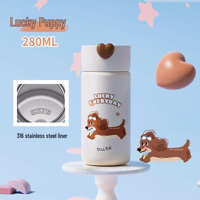 Diller Dachshund 316 Stainless Steel Thermal Water Bottle
Diller Dachshund 316 Stainless Steel Thermal Water Bottle