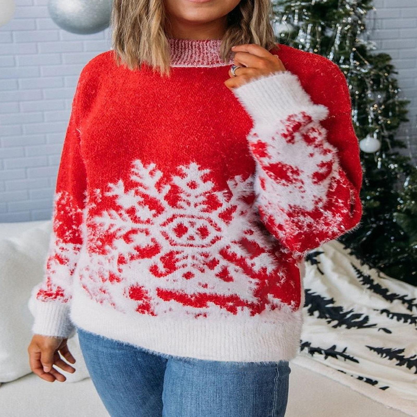 Women s New Fashionable Christmas Knit Sweater L красный
Women s New Fashionable Christmas Knit Sweater L красный