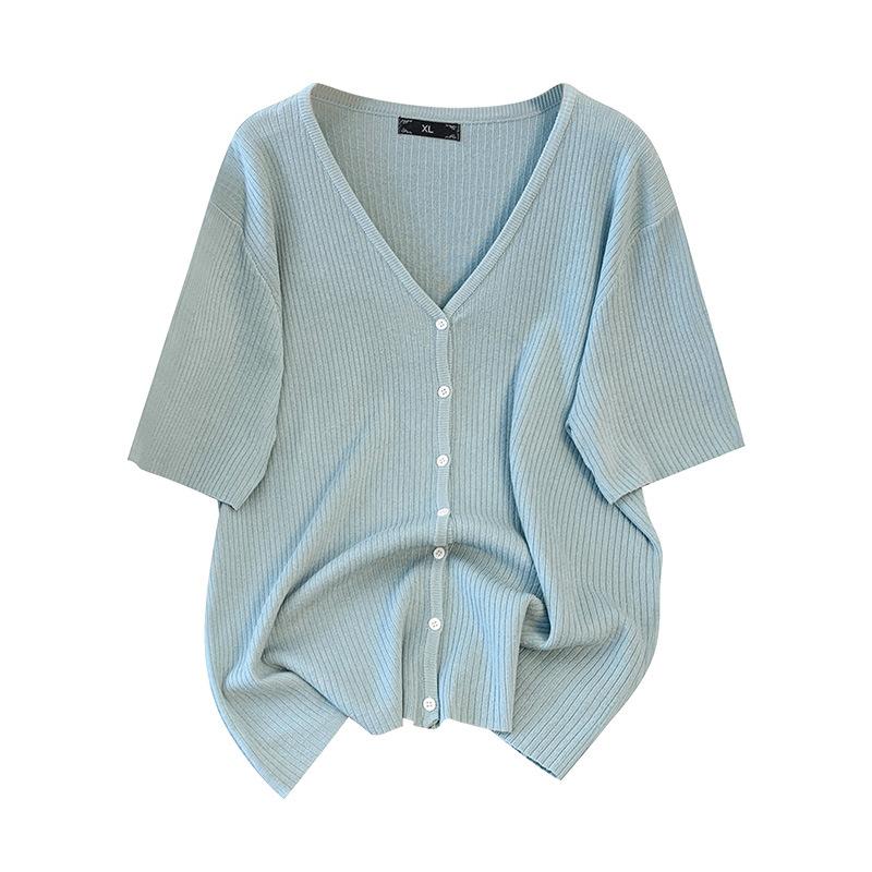 Large size knitted top super good-looking V-neck women s clothing summer loose front shoulder thin premium cardigan sweater 3xl reference 107.5-130kg синій
Large size knitted top super good-looking V-neck women s clothing summer loose front shoulder thin premium cardigan sweater 3xl reference 107.5-130kg синій