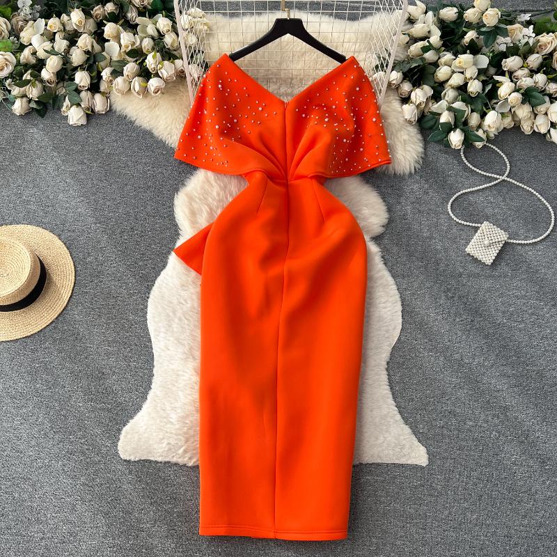 Elegant Sexy Party One Piece Dress Women High Waist Rhine Stone Pleated Split Dresses Lady Fairy Slim Fashion Design Dress 2025 New XL помаранчевий
Elegant Sexy Party One Piece Dress Women High Waist Rhine Stone Pleated Split Dresses Lady Fairy Slim Fashion Design Dress 2025 New XL помаранчевий