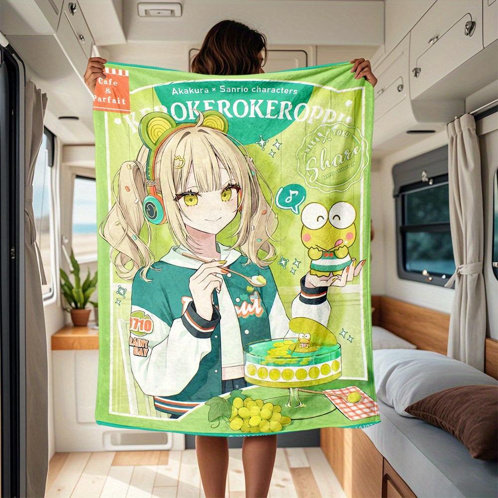 1pc Cute, BigEyedFrog, Parfait RV flannel blanket, pattern printed blanket, sofa bed couch car office camping travel warm comfortable soft b 130x150cm
1pc Cute, BigEyedFrog, Parfait RV flannel blanket, pattern printed blanket, sofa bed couch car office camping travel warm comfortable soft b 130x150cm