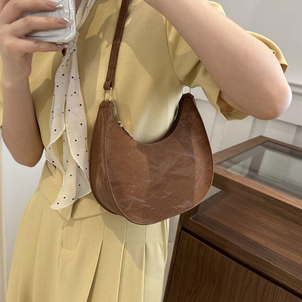 Zipper PU Leather Shoulder Bag Hobo Women Handbag Simple Small Underarm Bag Outdoor чёрный
Zipper PU Leather Shoulder Bag Hobo Women Handbag Simple Small Underarm Bag Outdoor чёрный