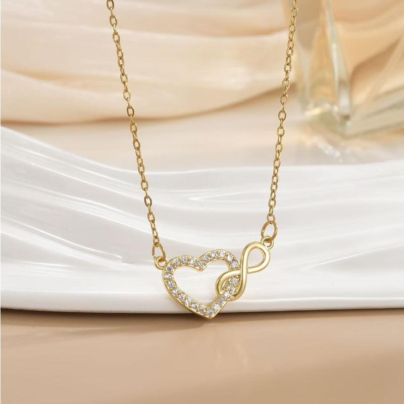 Simple Digital 8-shaped Cross Necklace Jewelry - Women s Collar Chain Love 8 Words
Simple Digital 8-shaped Cross Necklace Jewelry - Women s Collar Chain Love 8 Words