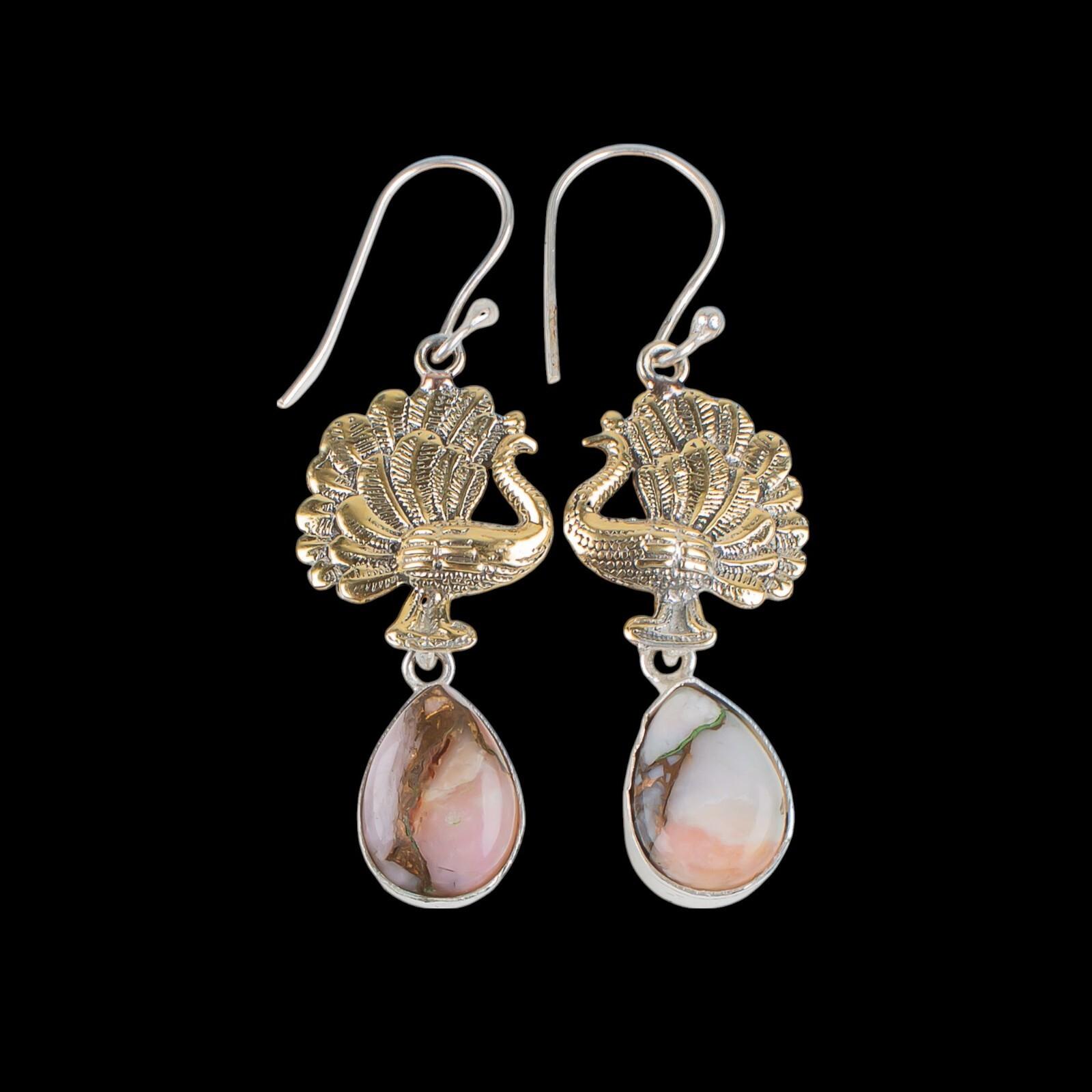 Rare Pink copper Turquoise Gemstone 925 Sterling Silver Jewelry Earrings 2.20 EE-44-33
Rare Pink copper Turquoise Gemstone 925 Sterling Silver Jewelry Earrings 2.20 EE-44-33
