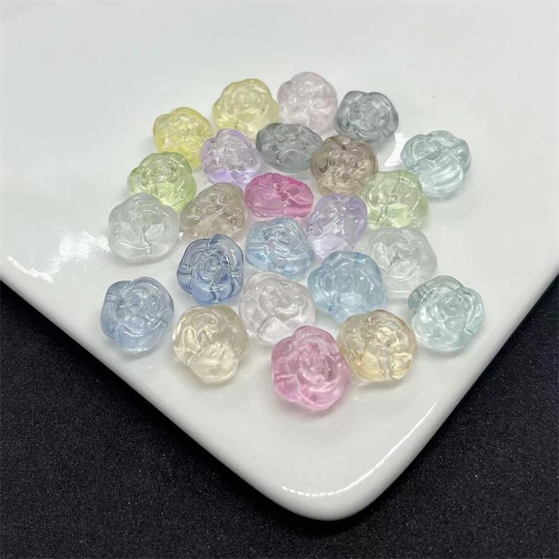 100 Color-Changing Rose Glass Camellia Beads for DIY Bracelets and Pendants 100pcs Random Mixed Colors
100 Color-Changing Rose Glass Camellia Beads for DIY Bracelets and Pendants 100pcs Random Mixed Colors