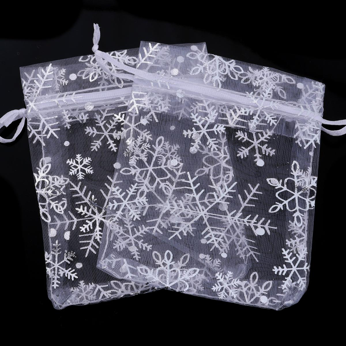 10pcs/lot Organza Gift Bags Snowflake Drawstring Pouches For Wedding New Year Christmas Party Candy Jewelry Gifts Packaging Bags 7x9cm
10pcs/lot Organza Gift Bags Snowflake Drawstring Pouches For Wedding New Year Christmas Party Candy Jewelry Gifts Packaging Bags 7x9cm