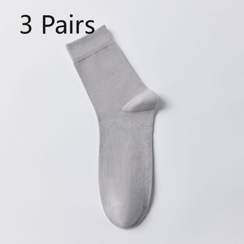 3 Pairs Cotton Spring Pure Cotton Men s Socks, Medium Cotton Socks, Business Anti-odor, Sweat-absorbing, Antibacterial, Solid Color Long Socks 3 pairs світло-сірого кольору
3 Pairs Cotton Spring Pure Cotton Men s Socks, Medium Cotton Socks, Business Anti-odor, Sweat-absorbing, Antibacterial, Solid Color Long Socks 3 pairs світло-сірого кольору