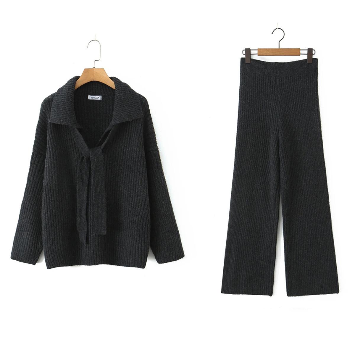Vintage Style Knit Sweater and Wide-Leg Pants Set for Women - Relaxed Fit, Versatile, Long Sleeve. One Size темно-сірий
Vintage Style Knit Sweater and Wide-Leg Pants Set for Women - Relaxed Fit, Versatile, Long Sleeve. One Size темно-сірий