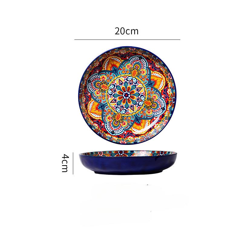 20см Керамическая тарелка Бытовая Винтажная Посуда Тарелка для завтрака Фруктовая тарелка Глубокая тарелка для супа
20см Керамическая тарелка Бытовая Винтажная Посуда Тарелка для завтрака Фруктовая тарелка Глубокая тарелка для супа