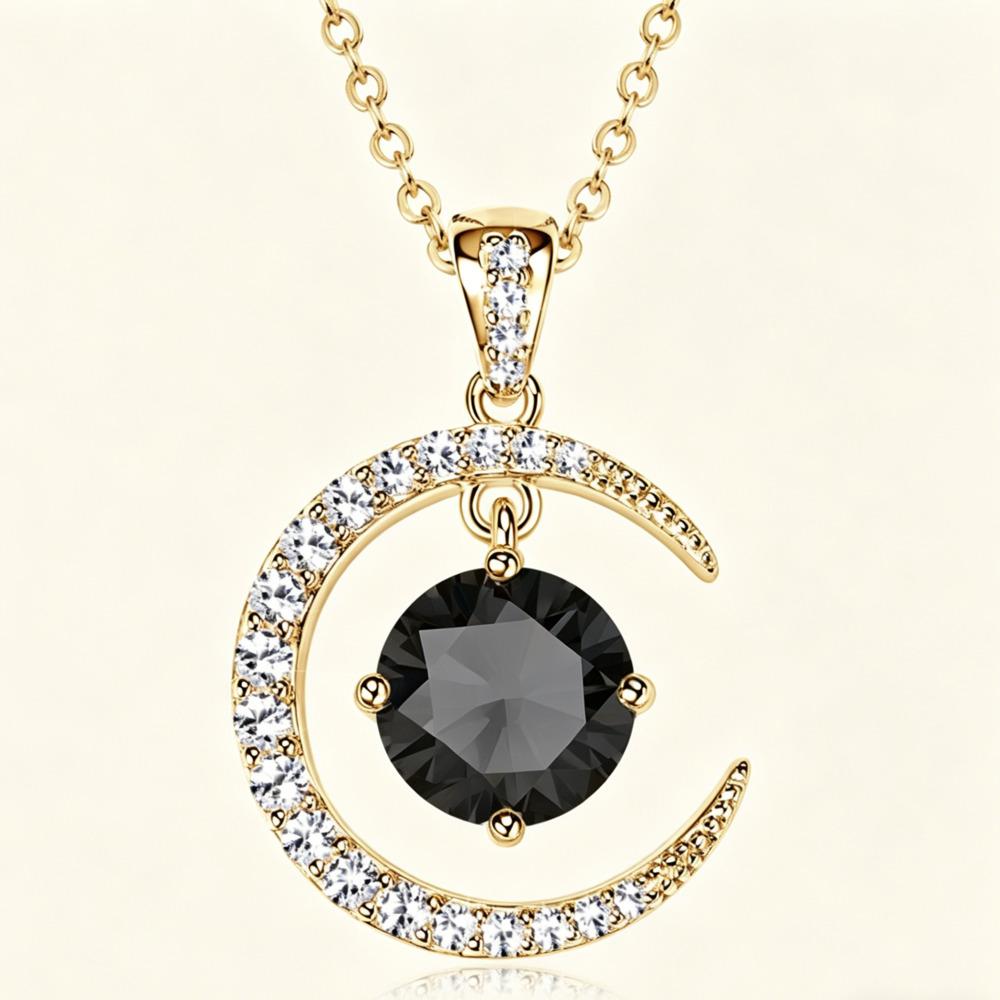 8mm Fashion Crescent Moissanite S925 Sterling Silver Necklace High End Unique Dynamic Pendant Clavicle Chain For Women 8mm чорний
8mm Fashion Crescent Moissanite S925 Sterling Silver Necklace High End Unique Dynamic Pendant Clavicle Chain For Women 8mm чорний